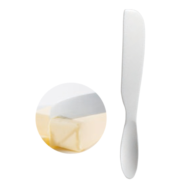 手の熱で溶かして切れるバターナイフ